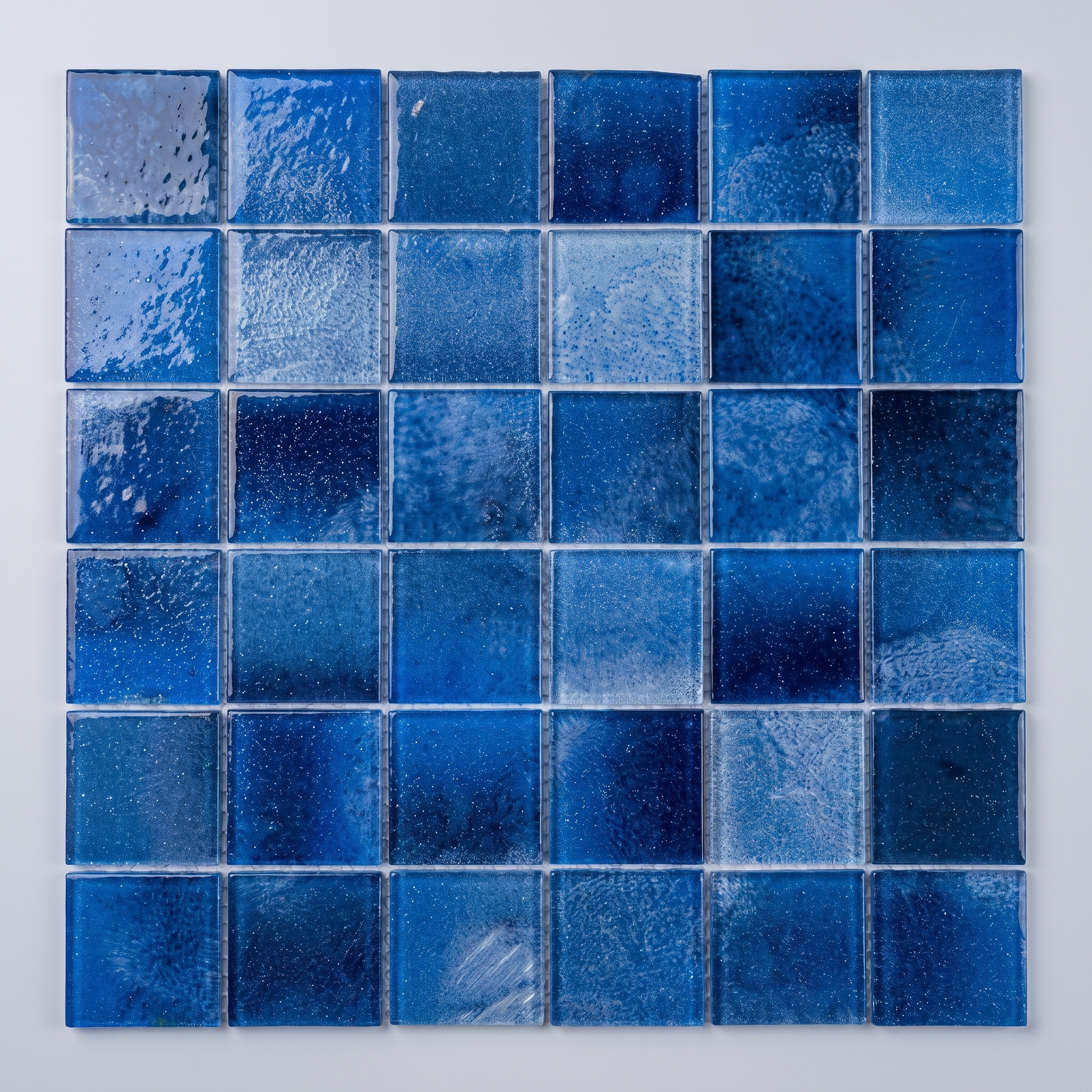 Glasmosaik Mosaikfliese Nizza 48×48 mm & 23×23×4 mm 